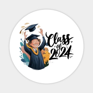 Graduation Class Of 2024 Men Funny Graduation Magnet